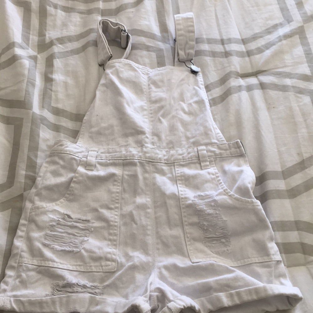 All white overalls